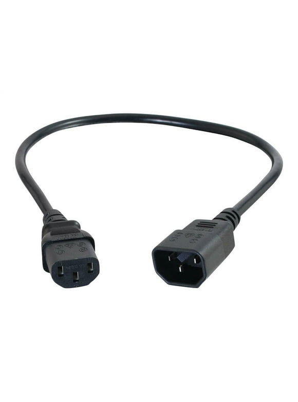 C2G Computer Power Cord Extension - Power extension cable - IEC 60320 C13 to IEC 60320 C14 - AC 250 V - 10 ft