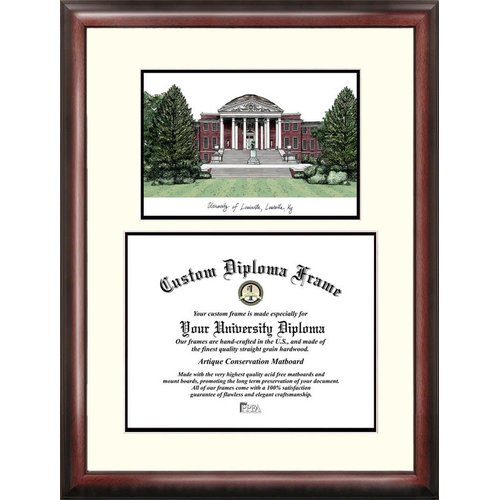 Campus Images University of Louisville Cardinals 17w x 14h Spirit Graduate Diploma Frame
