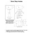 thumbnail image 3 of Door Stop Holder & Magnetic Catch - Oil Rubbed Bronze, Modern Design, 3 of 3
