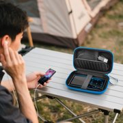 MP3 MP4 Player Case - Protection, Shockproof, and Accessory Organizer Pouch - Blue