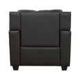 thumbnail image 4 of Gewnee Leather Upholstered Armchair Accent Chair with Nailhead Trim,Black, 4 of 4