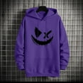 thumbnail image 5 of Dolkfu Mens Hoodies Oversized Purple Drawstring Graphic Hoodies With Hood With Pocket Streetwear Streetwear for Men 2XL, 5 of 5