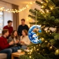 thumbnail image 7 of QISIWOLE Blue Christmas C-Letter Ornaments with Snowman Design, 3.15 Plastic Initial Alphabet Hanging Ornament, Personalized Gift for Christmas Tree Indoor Home Decor, 7 of 7
