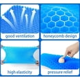 thumbnail image 4 of Large Cooling Gel Seat Cushion, Breathable Honeycomb  Chair Pad with Non-Slip Bottom Cover，car seat cushion，Office seat cushion，Wheelchair cushion, 4 of 8