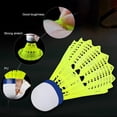 thumbnail image 4 of Alomejor Nylon Badminton Shuttlecocks For Practice & Training | Green , Pack Of 6 , Head Material - Cork, 4 of 4