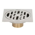 thumbnail image 3 of Square Floor Drain, High  Odor Proof  Proof 4 Inch Square Shower Drain Anti Clogging  For Kitchen For Balcony, 3 of 8
