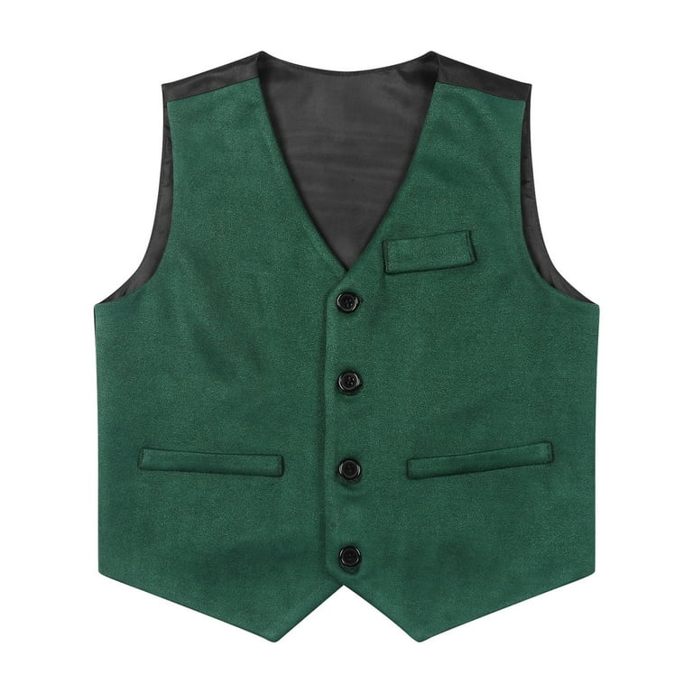 Boys black dress vest hotsell