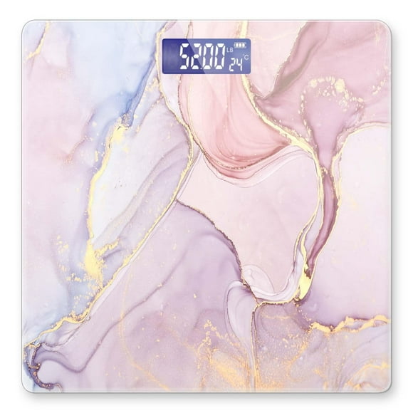 Báscula digital de baño para peso corporal de 400 libras, báscula digital personalizada con pantalla
