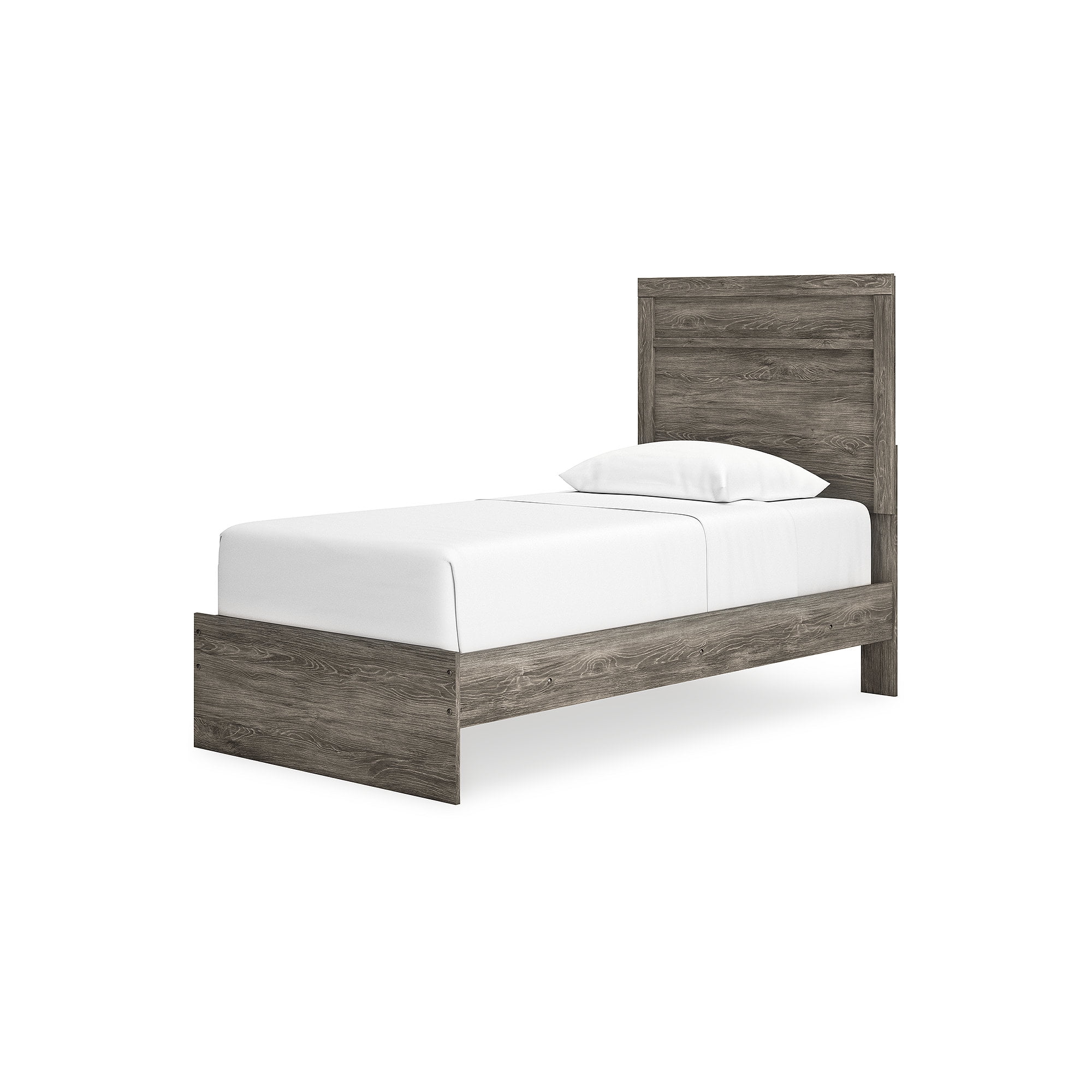 Signature Design by Ashley Ralinksi Kids Twin Panel Bed, Gray, Includes Headboard, Footboard and Rails