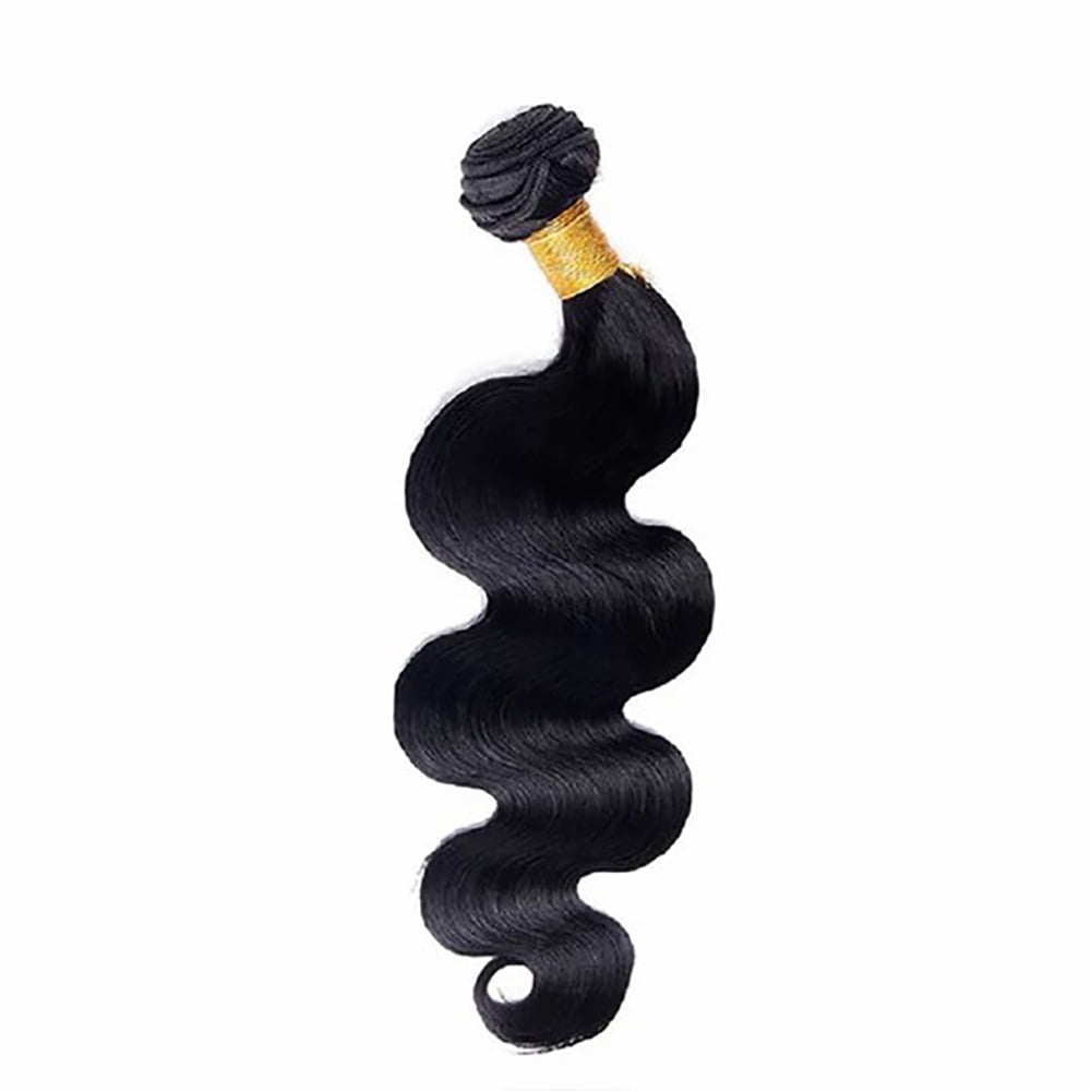 YYAo Human Hair, Hairpiece, Wig,Hot selling Unprocessed Virgin Hair Body Wave Natural Black Color 100 Human Hair Bundle 8 in to 30 In