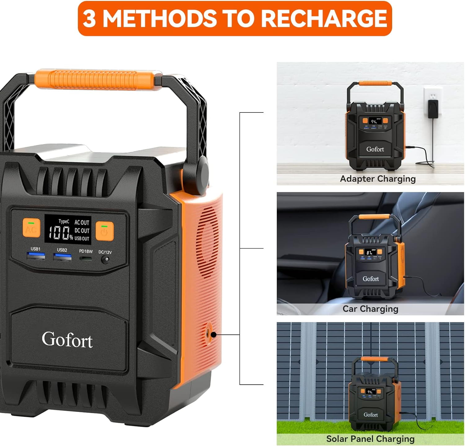 Gofort UGF-A201-1 200W Continuous / 400W Peak Portable Power Station