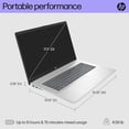 thumbnail image 6 of HP 17.3" FHD Laptop, AMD Ryzen 5 7430U, 32GB Memory, 1TB SSD, Windows 11 Home in S Mode, Natural Silver with Mazepoly Accessories, 6 of 6