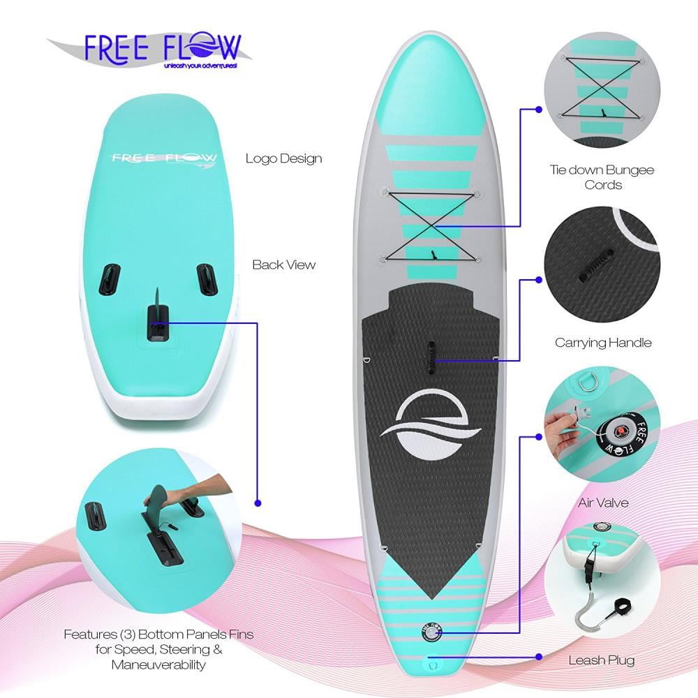 SereneLife Wide Stance, Bottom Fin for Paddling, Surf Control, Non-Slip Deck Youth and Adult Standing Boat