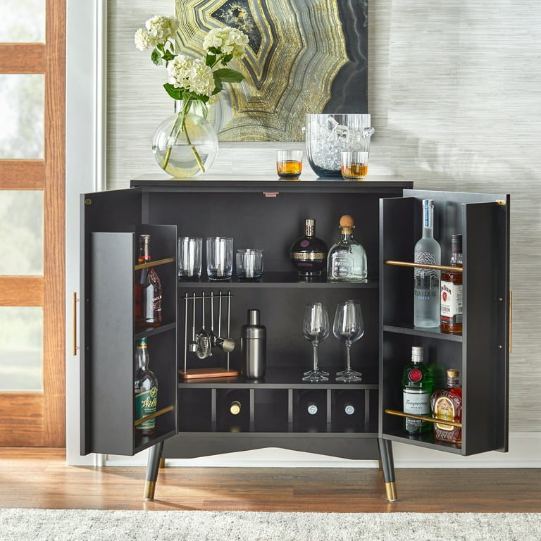 Lifestorey Killian Bar Cabinet Black