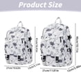 thumbnail image 3 of 2026 Trendy Star Pattern Backpack, Size S Fashion Rucksack with Multiple Pockets, Durable Cloth School Bag for Teens, Water-Resistant Travel Daypack - Rose Gold2, 3 of 7