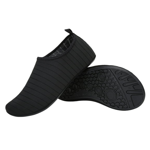 AURARMLET Women's Breathable Latin Dance Shoes, Black Flat Drawstring Style, Comfortable Ballroom and Salsa Footwear Pair