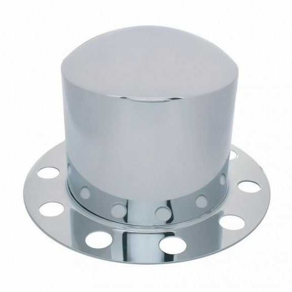 United Pacific 10223 Axle Hub Cover   Rear, Chrome, Dome, With 33mm Nut