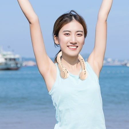 

aoksee neckfan for women clearance Usb New Hanging Necks Fan Hanging Neck Outdoor Desktop Portable Rechargeable Small Fan Leafless Hanging Necks Fan Fan for Home Office Workout sport