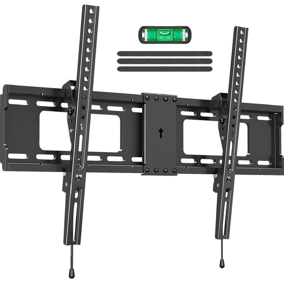 Tilting TV Wall Mount for Most 37"-85" TVs Up to 132 lbs, Low Profile Tilt Mount Fits 24"/18"/16" Wood Studs, Wall Mount tv Bracket Max VESA 600x400mm, YD1038