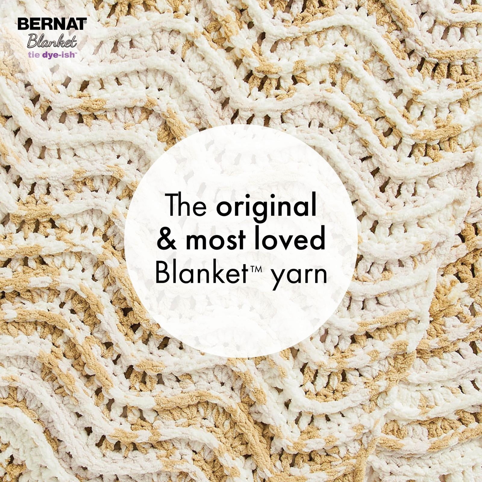 Bernat® Blanket Tie Dye-ish™ Yarn (2 Pack), Polyester #6 Super Bulky, 10.5oz/300g, 220 Yards, Value 2-Pack Blanket Yarn