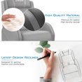 thumbnail image 4 of Lacoo Gaming Recliner Chair PU Leather Home Theater Seating Single Modern Living Room Sofa Recliner, Gray, 4 of 8