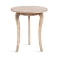 thumbnail image 4 of Kate and Laurel Mariona Coastal Round Mango Wood Entryway Table, 26 x 26 x 30, Light Natural, Modern Circle Bistro Table with Classic Curved Legs for Entry Home Decor, 4 of 9
