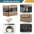 thumbnail image 4 of PETSFIT Collapsible Dog Crate, Chewproof Design Breathable & Collapsible Dog Kennel, Indoor and Outdoor Use with Thicken Mat 24 Inch Khaki, 4 of 6