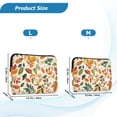 thumbnail image 4 of FORMRS 15"-15.6" Laptop Sleeve Protective Case Soft Carrying Quilted Computer Bag Cover, Beige Retro Leaves, 4 of 7