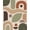Beige, Pattern 1, variant on Design&I 8'x10' Washable Area Rug Earthy Tones Geometric Abstract Shapes with Modern Aesthetic for Living Room, Family Extra Large Skid-Resistant Low Profile