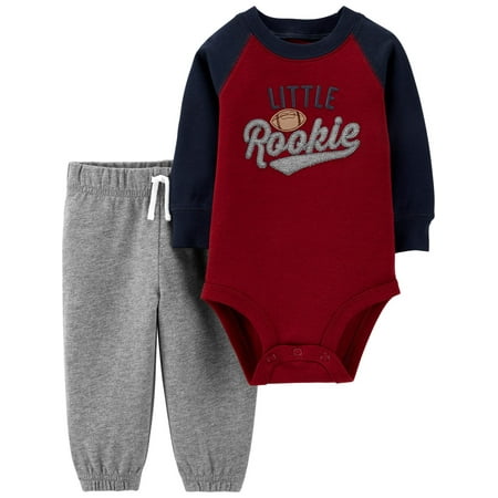 Child of Mine by Carter's Long Sleeve Bodysuit and Pant Outfit Set, 2 pc set (Baby Boys)