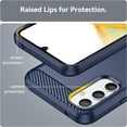 thumbnail image 6 of for Samsung Galaxy A34 5G case, Galaxy A34 Phone case with HD Screen Protector, Fashion Shock-Absorption Flexible TPU Bumper Soft Rubber Protective Phone Case Cove for Samsung Galaxy A34 5G, Navy Blue, 6 of 16