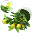 thumbnail image 3 of linyes 1pc Plastic Artificial Lemon Tree Simulated Bonsai Potted Plants Fake Plants Home Decor Garden Decor Outdoor Yard Decor, 3 of 10