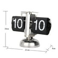 thumbnail image 4 of Flip Clock Home Decor Gift Flip Over Desk Clocks Creative Flip Down Page Table Clocks Stainless Steel Mechanical Automatic, 4 of 5