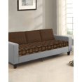 thumbnail image 2 of Dark Brown Rattan Couch Cushion Covers Stretch, Washable Sofa Seat Covers Individual Seat Cushion Sofa Slipcovers Vintage Abstract Wicker Texture Couch Cover Furniture Protector M-1PCS, 2 of 7