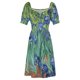 thumbnail image 4 of Irises vestido de manga corta vestido de mujer vestidos de estilo coreano vestidos de verano para mujer vestido de noche de lujo para mujer, 4 of 6