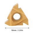 thumbnail image 2 of Lathe Threading Inserts ,Threading Tool,16ER AG60 Carbide Inserts External Thread Cutting Tool for Stainless Steel Processing, 2 of 9