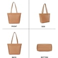 thumbnail image 6 of Leather Tote Bag for Women Waterproof Woven Womens Tote Purse and Handbags for Work Travel Shopping, 6 of 8