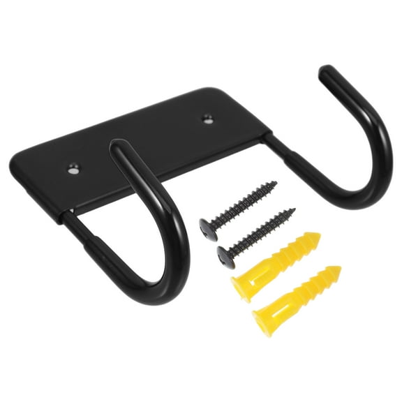 WASHWEPE Ironing Board Holder Black Wall Mountable In Utility Rooms 1Set