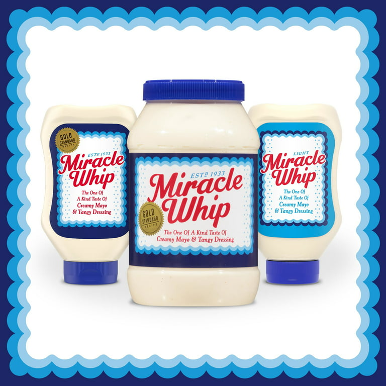 Miracle Whip Mayo Dressing 50% Less Sodium & Cholesterol - 30 oz jar