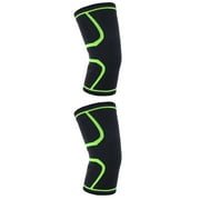 2 pcs Sports Knee Support Sleeves Joint Pain & Arthritis Relief Pads Effective Support Keel Protector for Running Jogging Workout Walking Recovery(Light )