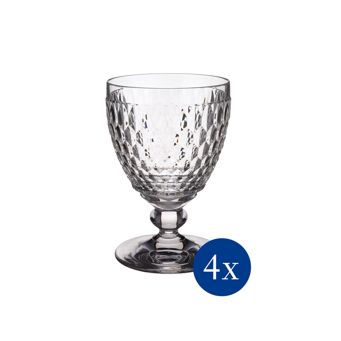 Villeroy & Boch Boston Goblet, Set of 4, 11.75oz