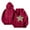 Red, variant on Wancir Womens Cheetah Leopard Star Hoodie Graphic Print Fleece Y2k Oversized Hooded Sweatshirt