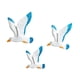 thumbnail image 2 of 3x Gaviota Decoración de Pared Paloma de la Paz Decoración de Pared Aves Marinas Creativas Resina Volando Estilo A, 2 of 9