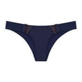 thumbnail image 1 of Aayomet String sous-Vêtements pour Femmes Caleçons Courts Couleur Unie Soie Glacée Taille Basse Caleçons Courts (A, S), 1 of 2