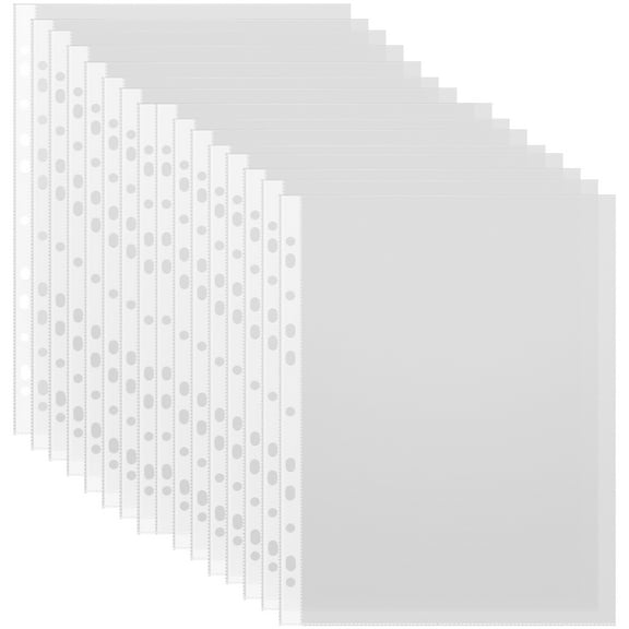 100 Pcs Clear File Folder Pocket Folders Portable Bags Transparent