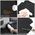 thumbnail image 4 of Ikon Motorsports Compatible with 12-15 Civic Sedan Latex Rubber Front Rear Floor Mats Carpet Black All Weather, 4 of 6