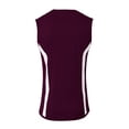 thumbnail image 2 of A4 N2014 Mens Bolt Singlet - Maroon White - XL, 2 of 2