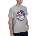 thumbnail image 3 of American Flag Men's T-Shirt Cotton 100% Summer Tops Fashion Casual Eagle Short Sleeves for Men Women Round Collar Top Tees, 3 of 6