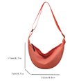 thumbnail image 4 of Bolso de hombro para mujer Bolso bandolera de nailon de media luna informal Hobos Girl Purse (Naranja) Sywqhk Para Estrenar, 4 of 8