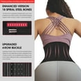 thumbnail image 2 of Waist Trainer for Women Trimmer Belt Latex Corset Cincher Body Shaper, 2 of 6